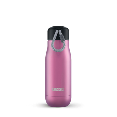 Bottiglia termica di colore rosa da 350 ml